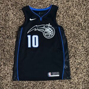 Nike Black and Blue Orlando Magic #10 Jersey